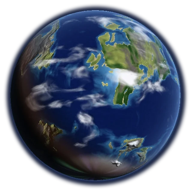 A living blue-green planet
