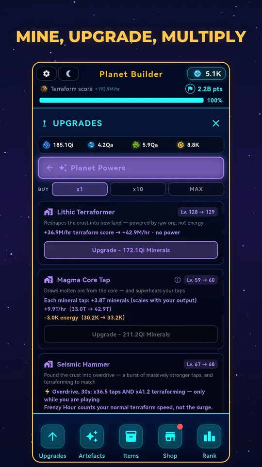 Planet Builder screenshot